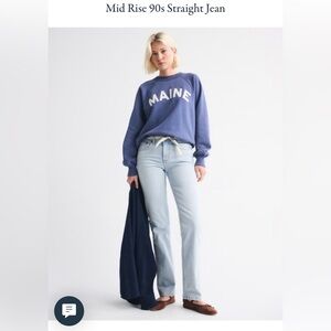 Abercrombie & Fitch mid rise 90’s jeans, size 26R